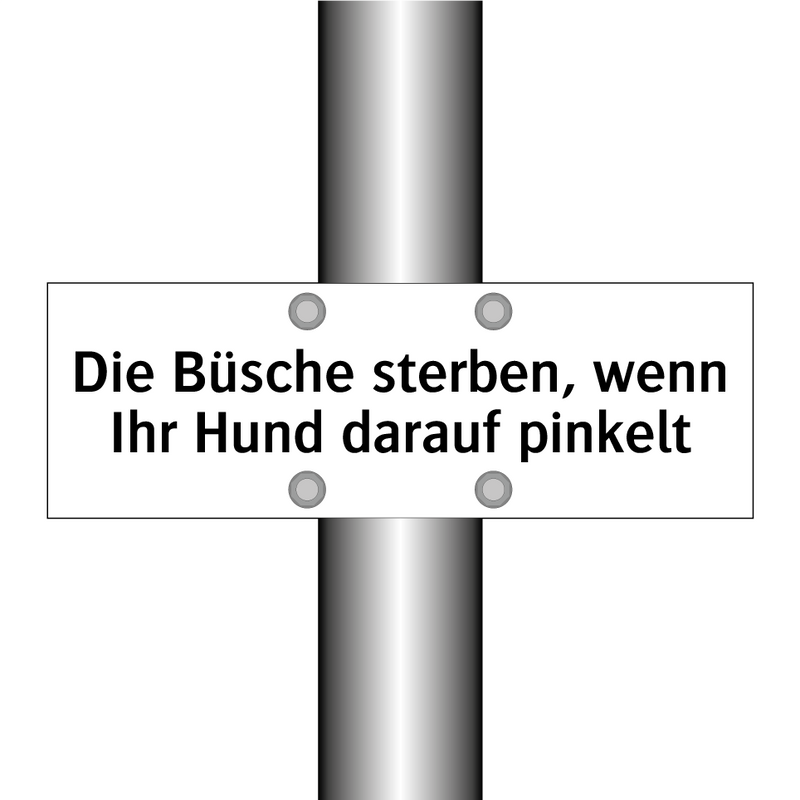 Die Büsche sterben, wenn Ihr Hund darauf pinkelt