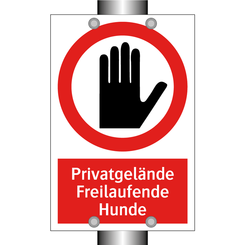 Privatgelände Freilaufende Hunde