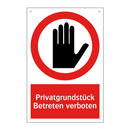 Privatgrundstück Betreten verboten