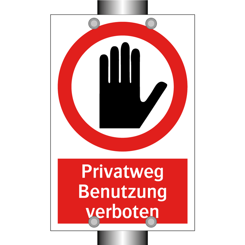 Privatweg Benutzung verboten