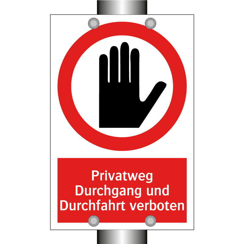 Privatweg Durchgang und Durchfahrt verboten
