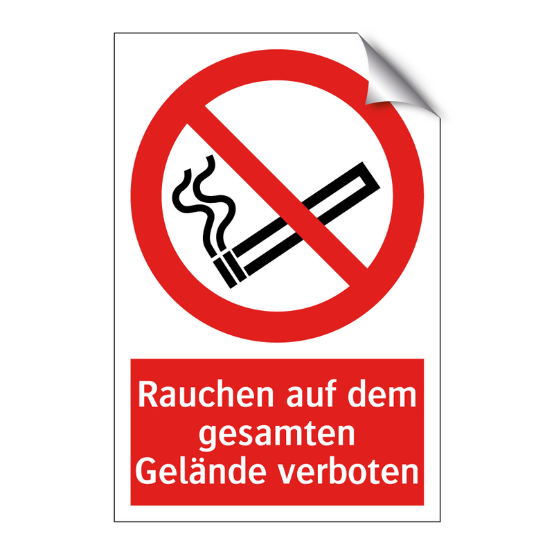 Rauchen auf dem gesamten Gelände verboten