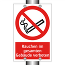 Rauchen im gesamten Gebäude verboten