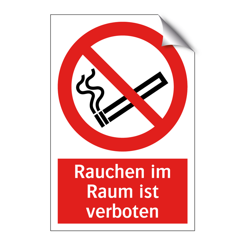 Rauchen im Raum ist verboten