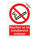 Rauchen ist im Schulbereich verboten