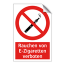 Rauchen von E-Zigaretten verboten