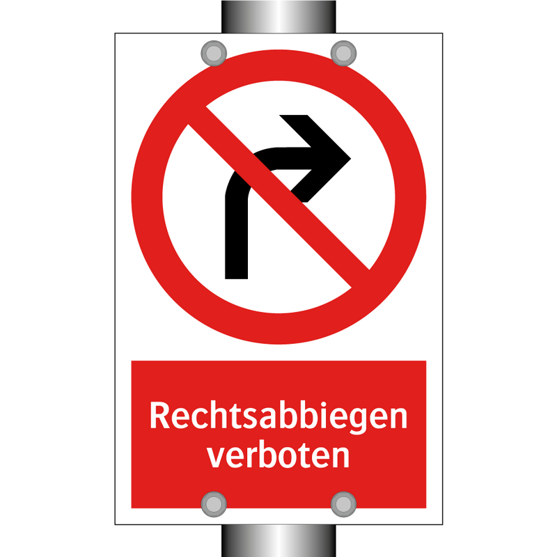 Rechtsabbiegen verboten