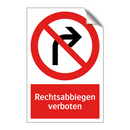 Rechtsabbiegen verboten