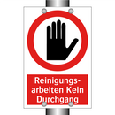 Reinigungs- arbeiten Kein Durchgang