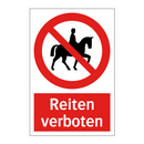 Reiten verboten