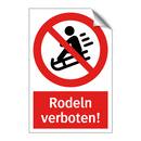 Rodeln verboten!