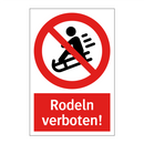 Rodeln verboten!
