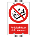 Rodelschlitten nicht rammen