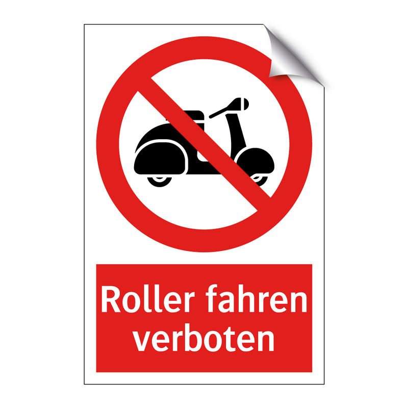 Roller fahren verboten