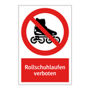 Rollschuhlaufen verboten