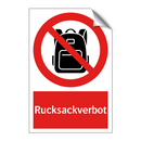Rucksackverbot