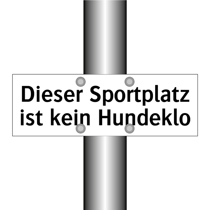 Dieser Sportplatz ist kein Hundeklo