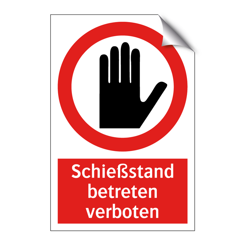 Schießstand betreten verboten