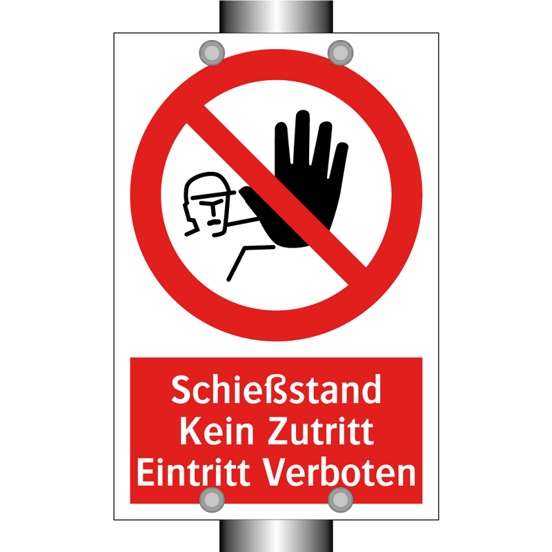 Schießstand Kein Zutritt Eintritt Verboten