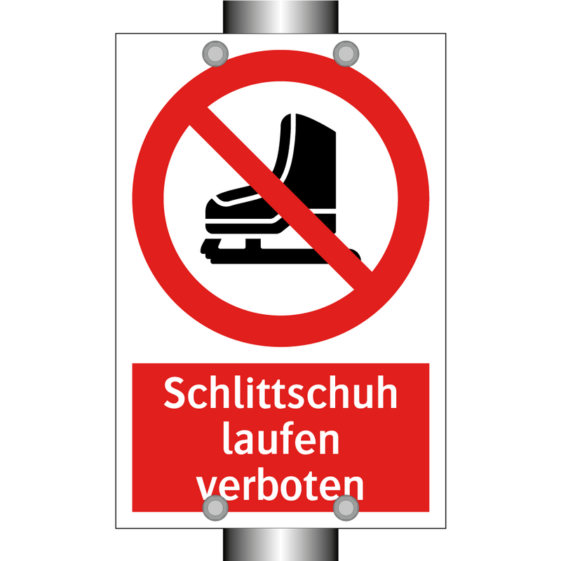 Schlittschuh laufen verboten