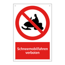 Schneemobilfahren verboten