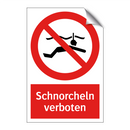 Schnorcheln verboten
