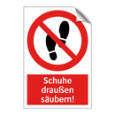 Schuhe draußen säubern!