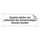 Drachen dürfen nur außerhalb der Schwimmbojen benutzt werden