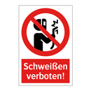 Schweißen verboten!