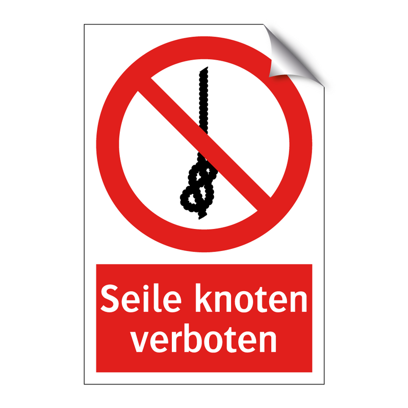 Seile knoten verboten