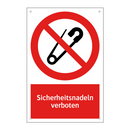 Sicherheitsnadeln verboten