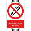 Sicherheitsnadeln verboten