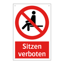 Sitzen verboten