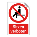 Sitzen verboten