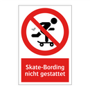 Skate-Bording nicht gestattet