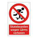 Skateboarden wegen Lärms verboten