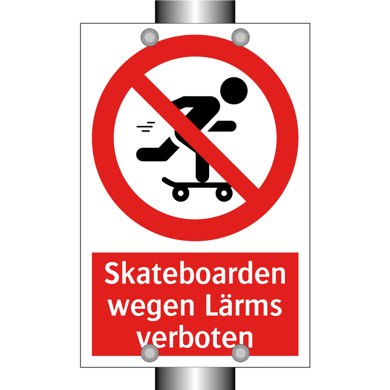 Skateboarden wegen Lärms verboten
