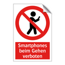 Smartphones beim Gehen verboten