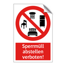 Sperrmüll abstellen verboten!