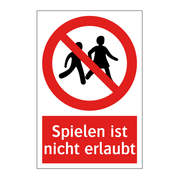 Spielen ist nicht erlaubt