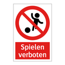 Spielen verboten