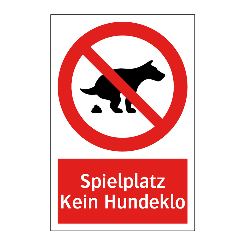 Spielplatz Kein Hundeklo