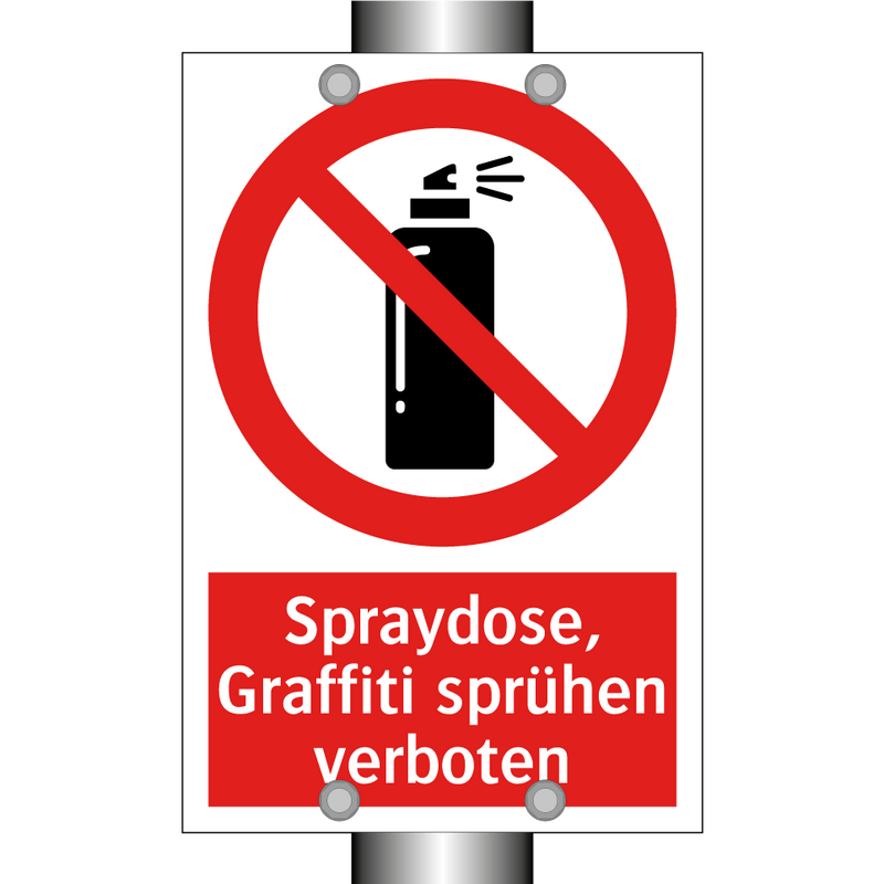 Spraydose, Graffiti sprühen verboten