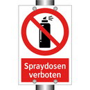 Spraydosen verboten