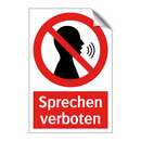 Sprechen verboten