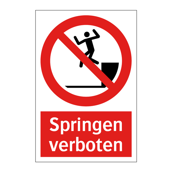 Springen verboten