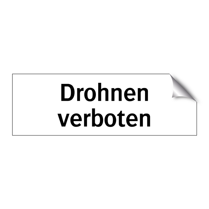 Drohnen verboten