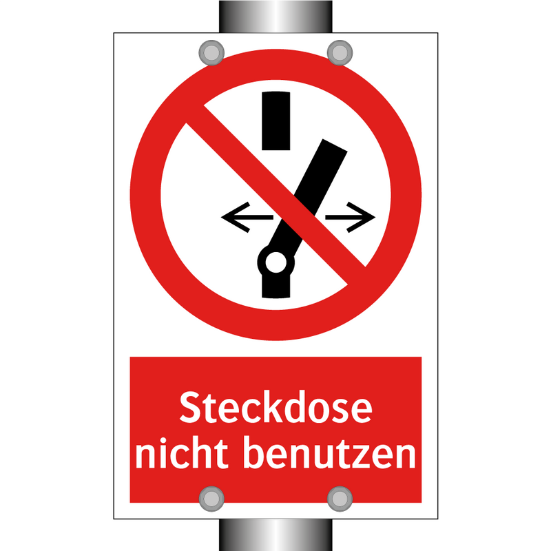 Steckdose nicht benutzen