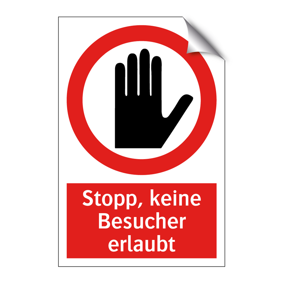 Kauf Stopp, keine Besucher erlaubt schild | SignOnline | DE-P6286