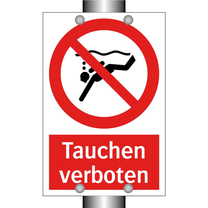 Tauchen verboten